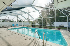 Cozy Cape Coral Home with Pool 1 Block to Canal!